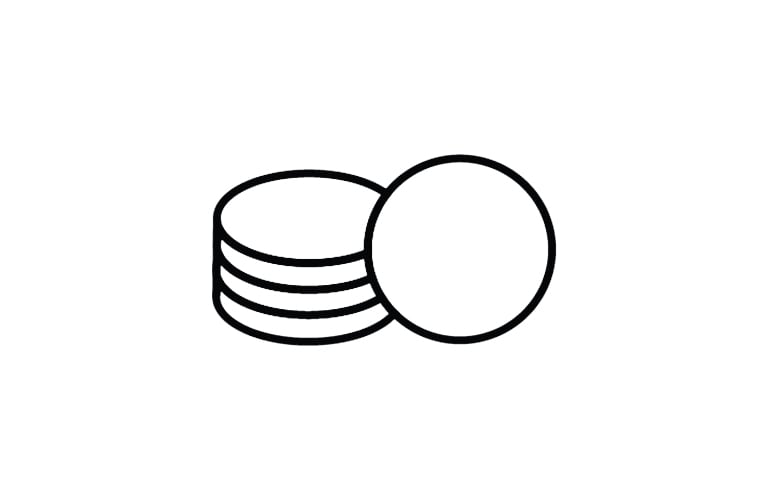 Coins icon.