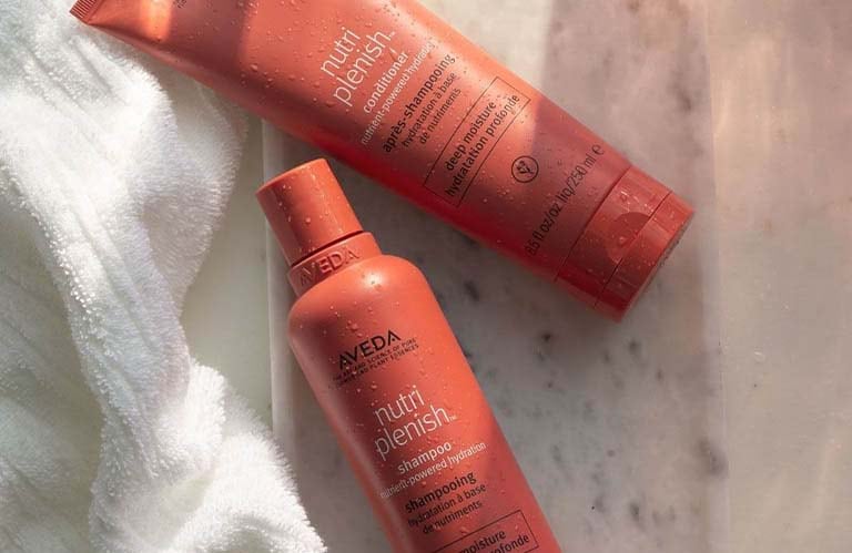 Previously approved UGC image of Nutriplenish Shampoo Deep Moisture and Conditioner Deep Moisture from @aveda.