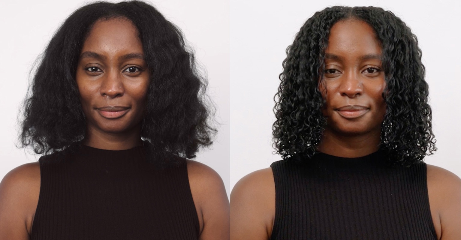 Click on video demonstrate long lasting curls and coils