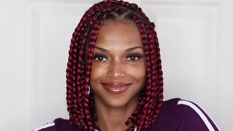 Box Braids With Curly Ends Tutorial