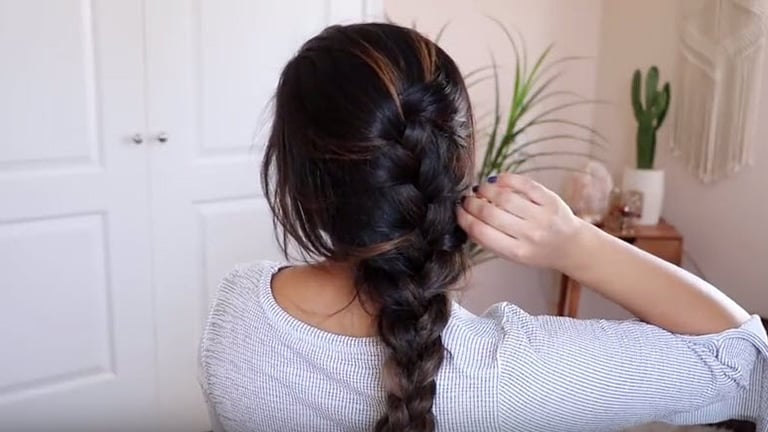Aveda How To Casual Loose French Braid