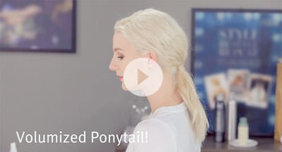 Click on video demonstrate about Hair styling - Volumized Ponytail