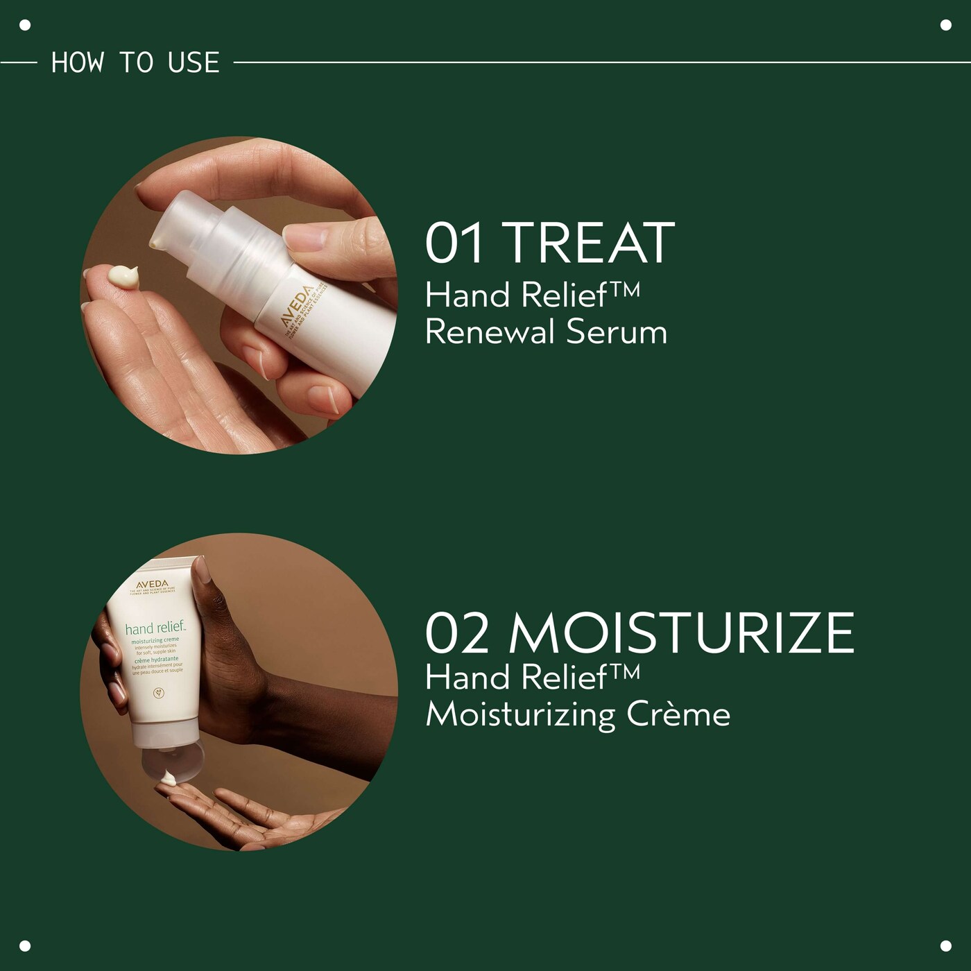 hand relief™ renewal serum to visibly improve skin texture