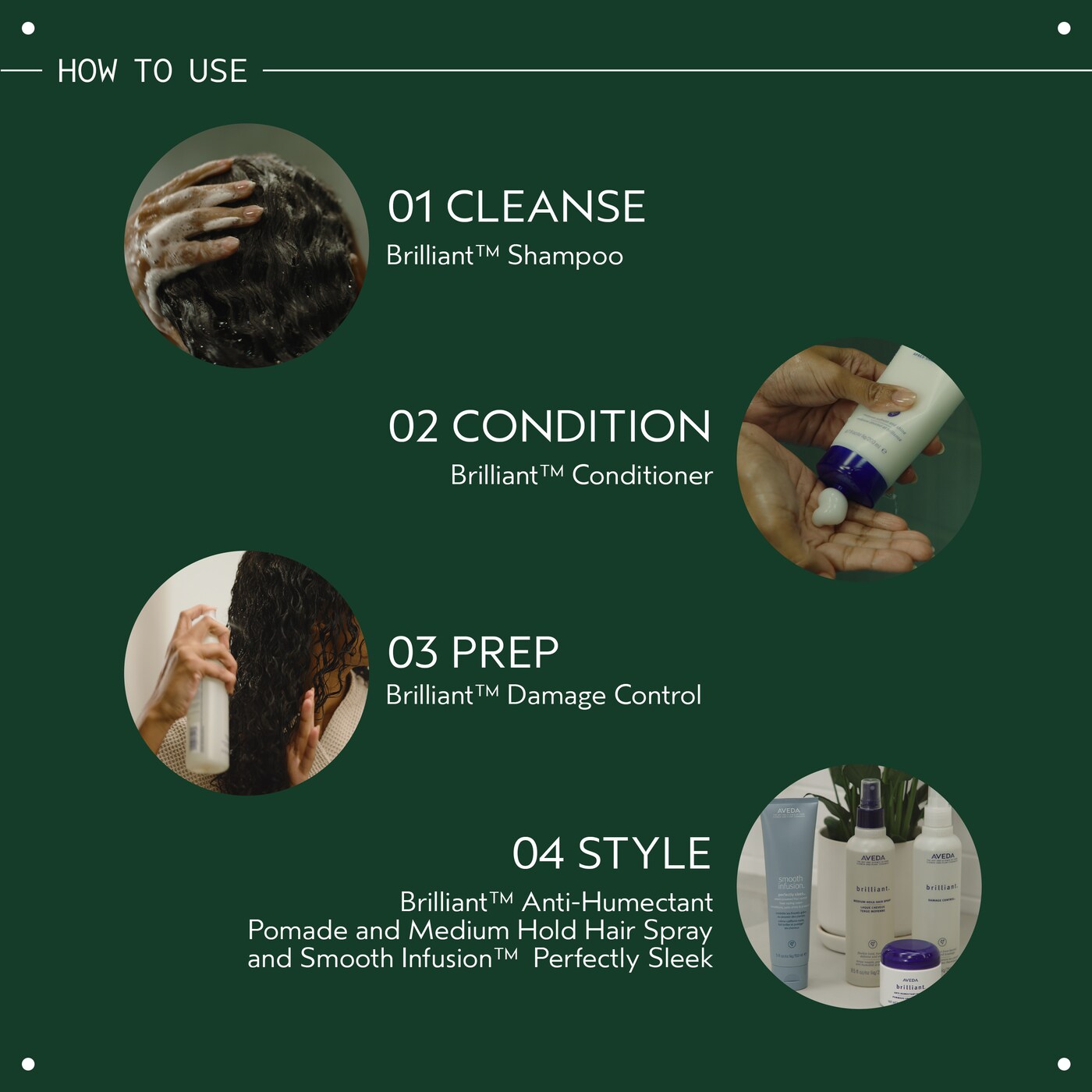 brilliant™ Shine Boosting conditioner for detangling and shine