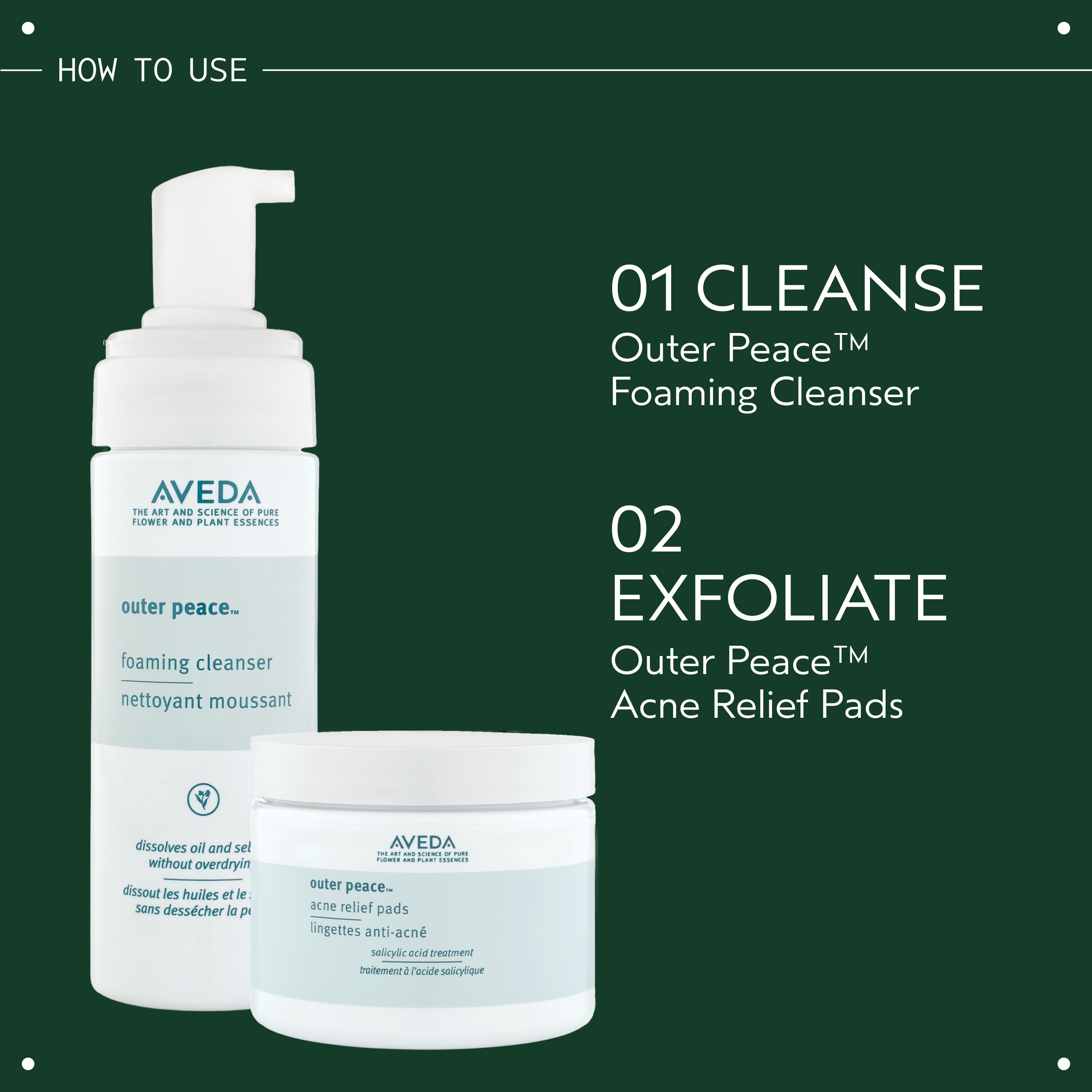 outer peace™ acne relief pads | Aveda