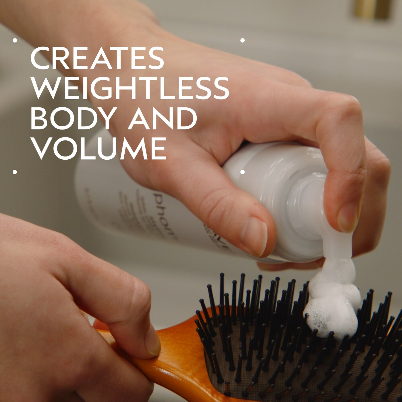 phomollient™ styling foam for hair volume