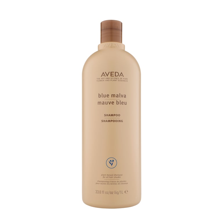 blue malva color shampoo for silver and blonde tones, 33.8 fl oz/1 liter