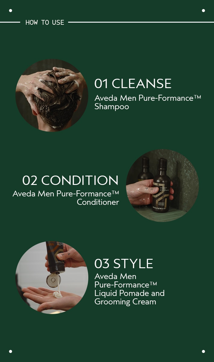 aveda men pure-formance<span class="trade">™</span> shampoo