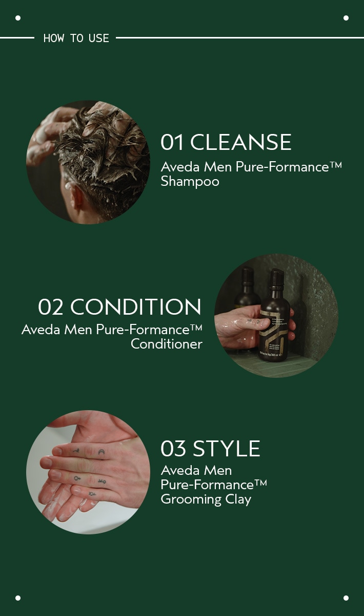 aveda men pure-formance<span class="trade">™</span> shampoo