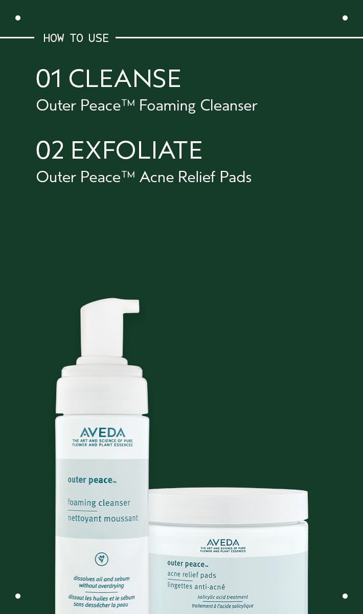 outer peace<span class="trade">&trade;</span> acne relief pads